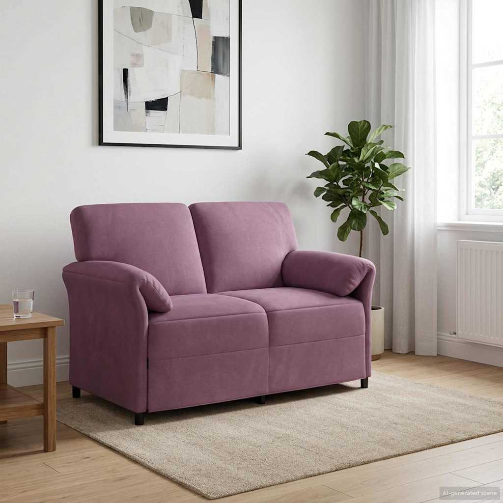 1-Sitzer Sofa Hellgrau 88 x 83 x 95 cm Samt