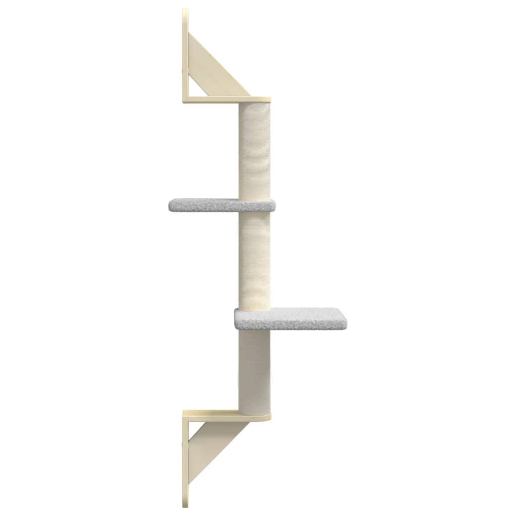 Kratzbaum mit Kratzsäule Wandmontage Creme 108 cm