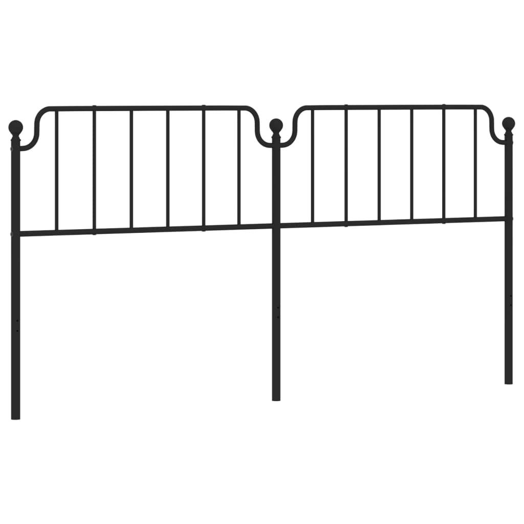 Ersatz-Kopfteil Metall Schwarz 135 cm