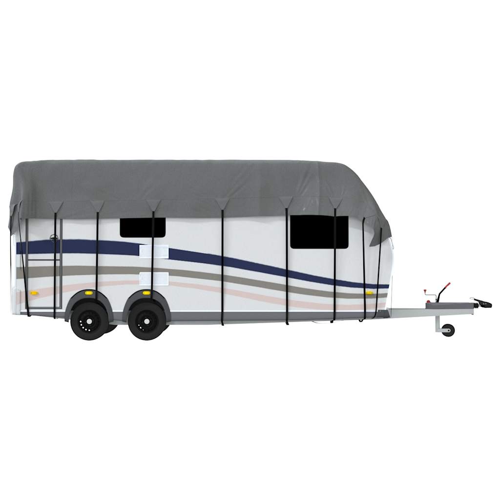 Dachplane für Wohnwagen Grau 500x300 cm Vliesstoff