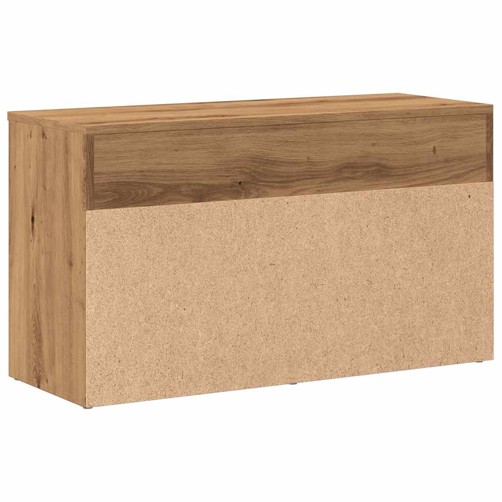 Schuhbank Weiß 60x30x45 cm Holzwerkstoff