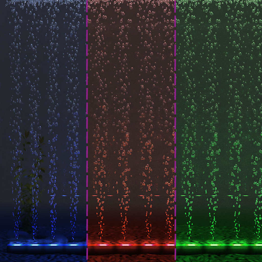 LED Aquarium-Leuchte Bubble Lampe RGB 48 cm
