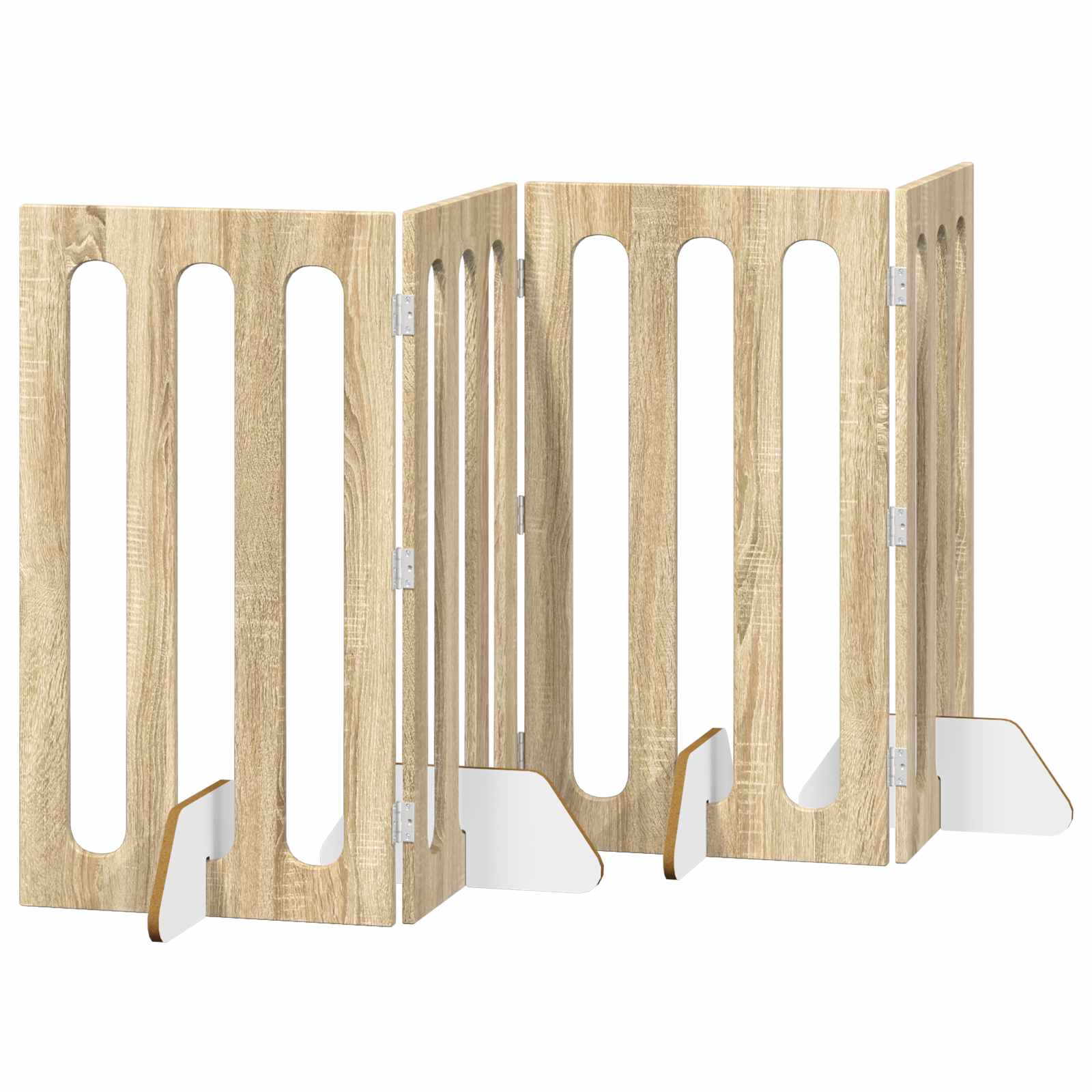 Faltbarer Haustierzaun 2 pcs Weiß 100,5 x 38 x 70 cm