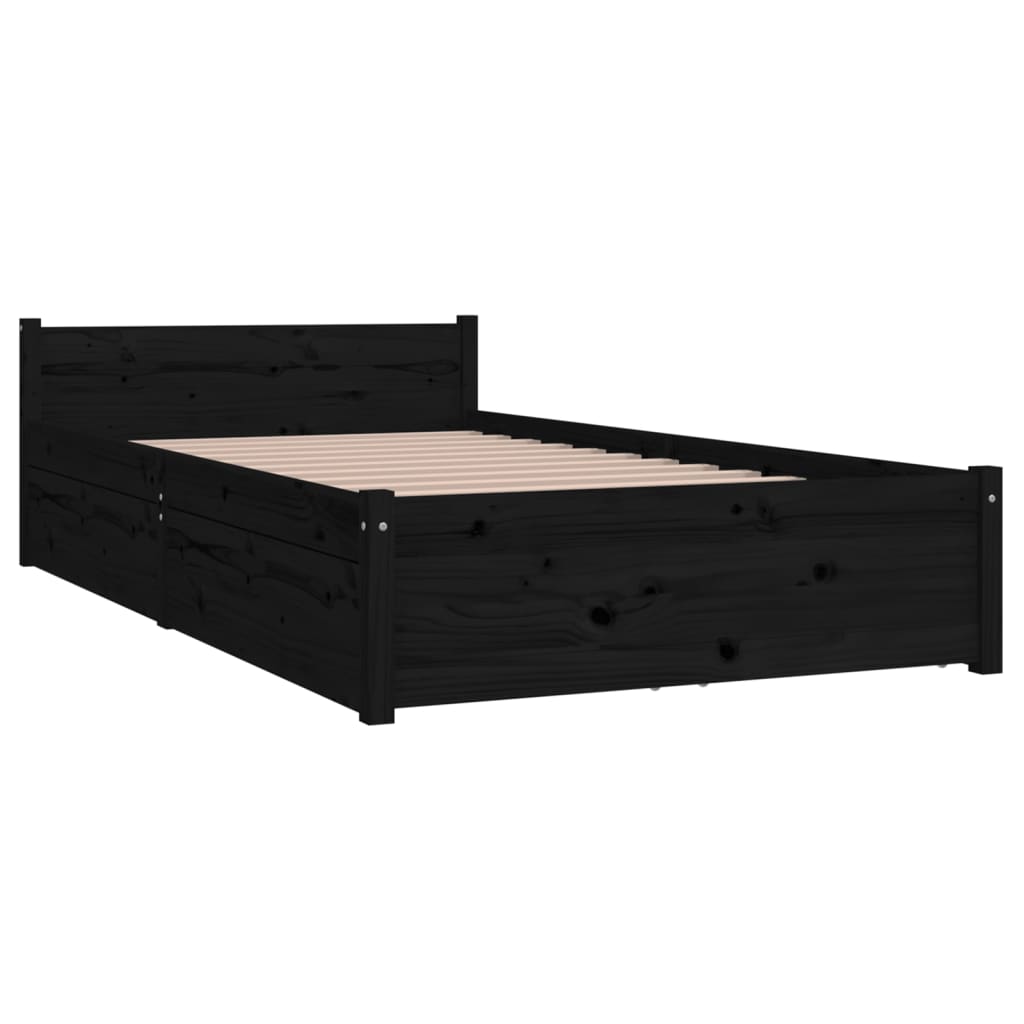 Bett mit Schubladen 75x190 cm
