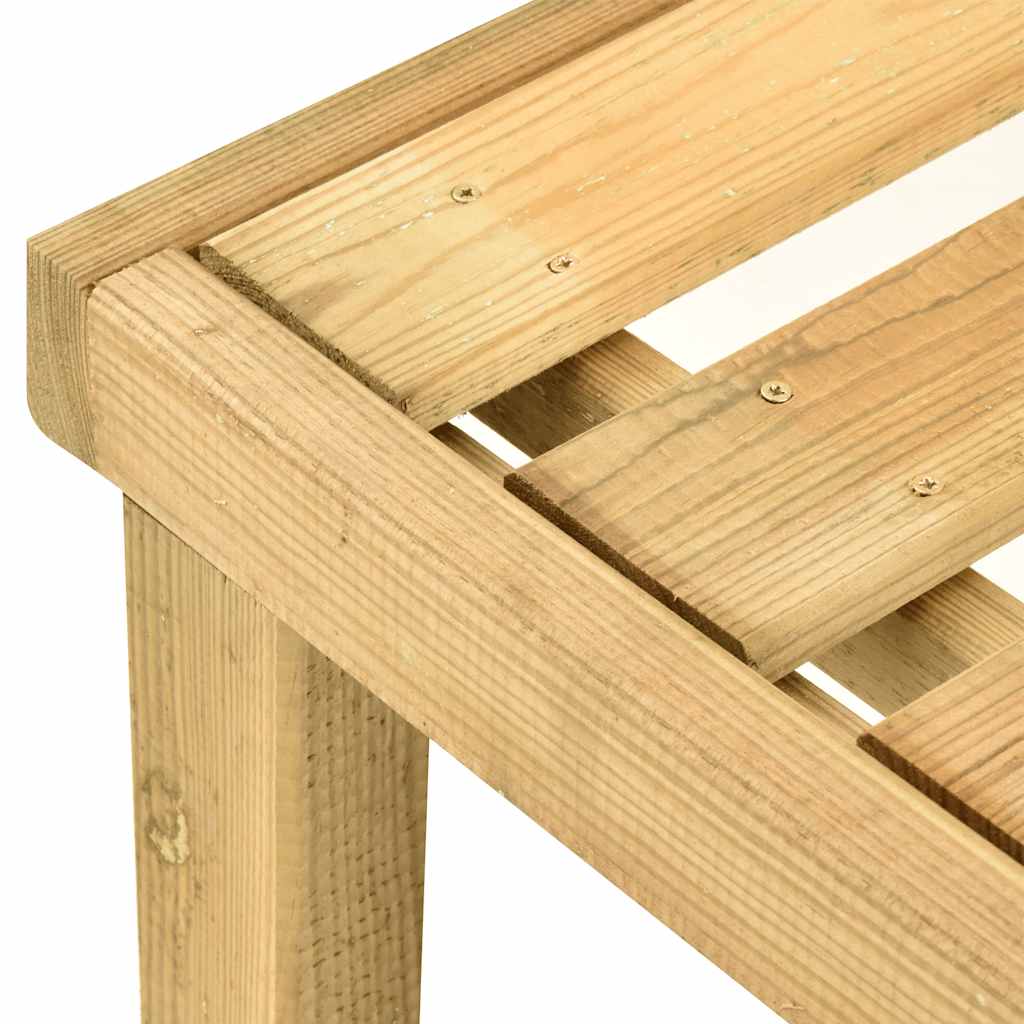 Garten-Sonnenliege mit Tisch Kiefernholz Imprägniert
