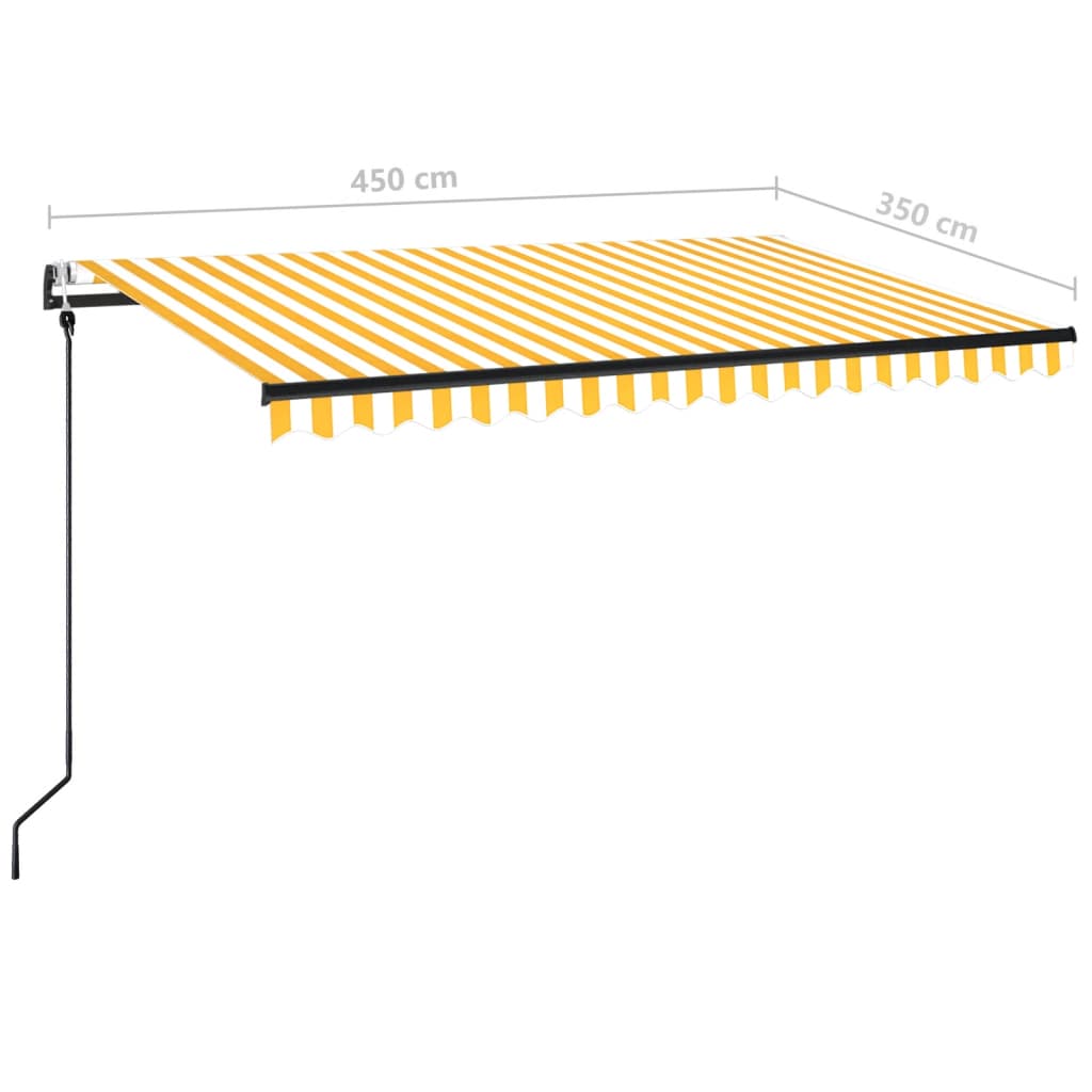 Markise Automatisch Einziehbar 350x250 cm Creme