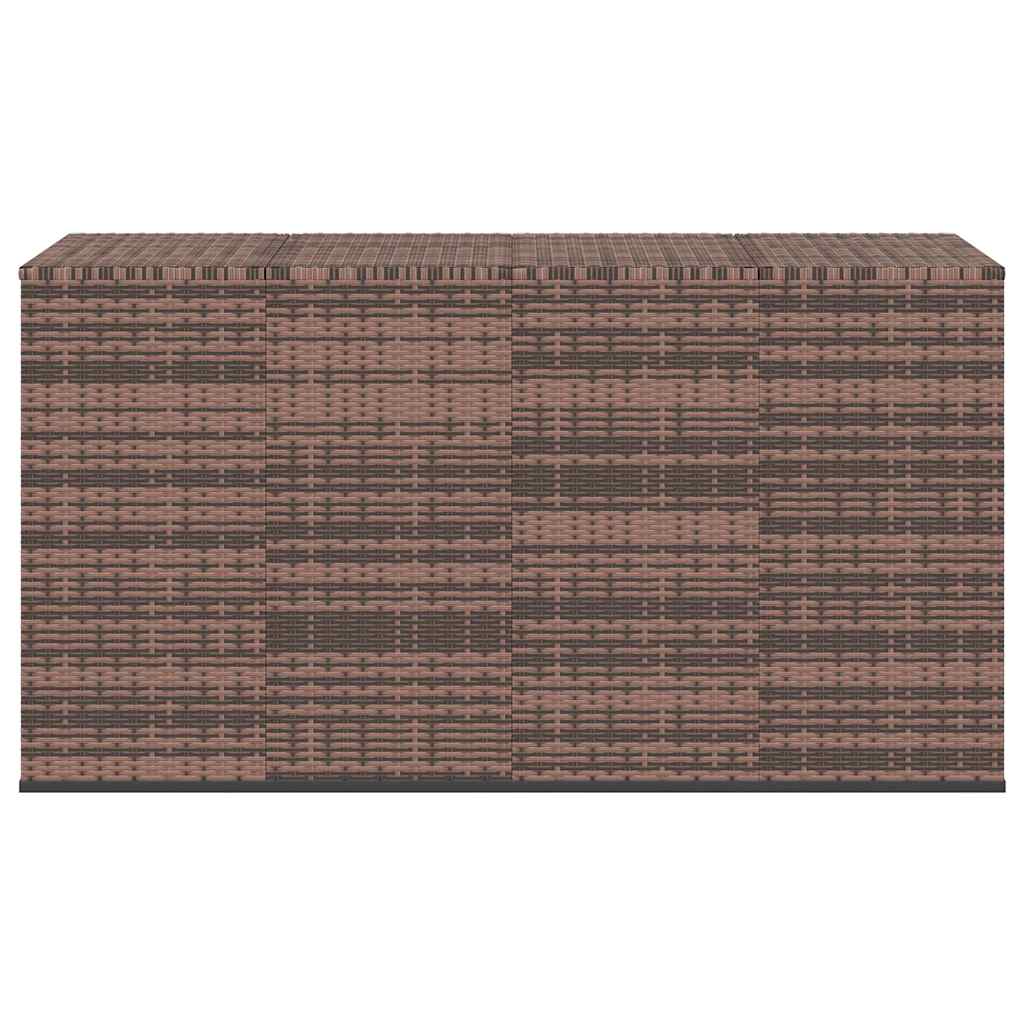 Garten-Kissenbox PE Rattan 100x49x103,5 cm Schwarz