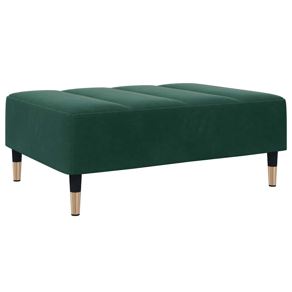 Fußhocker Hellgrau 77x55x31 cm Samt
