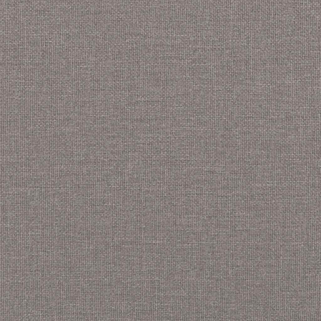 2-Sitzer-Sofa mit Zierkissen Braun 120 cm Stoff