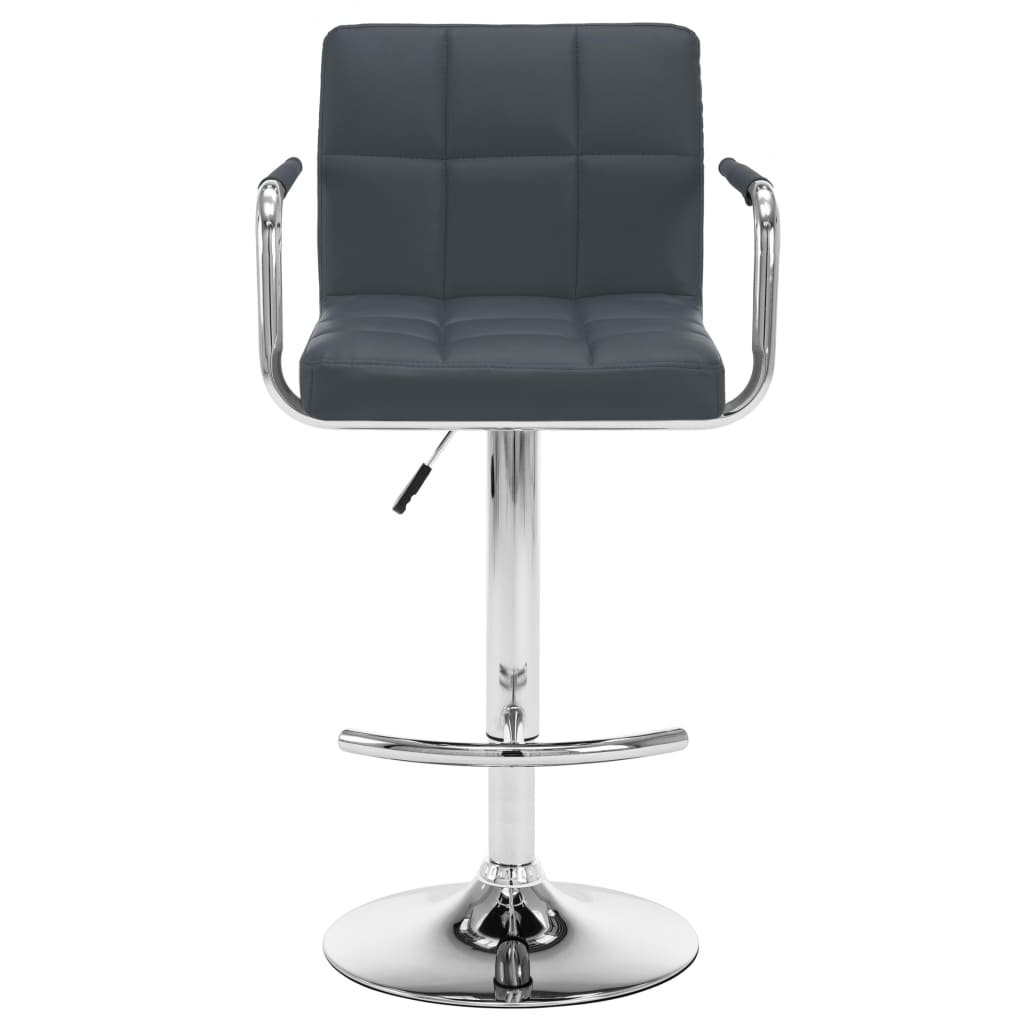 Barhocker 2 Stk. Rot Kunstleder