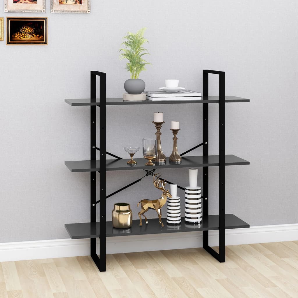 Bücherregal Weiß 100x30x105 cm Holzwerkstoff
