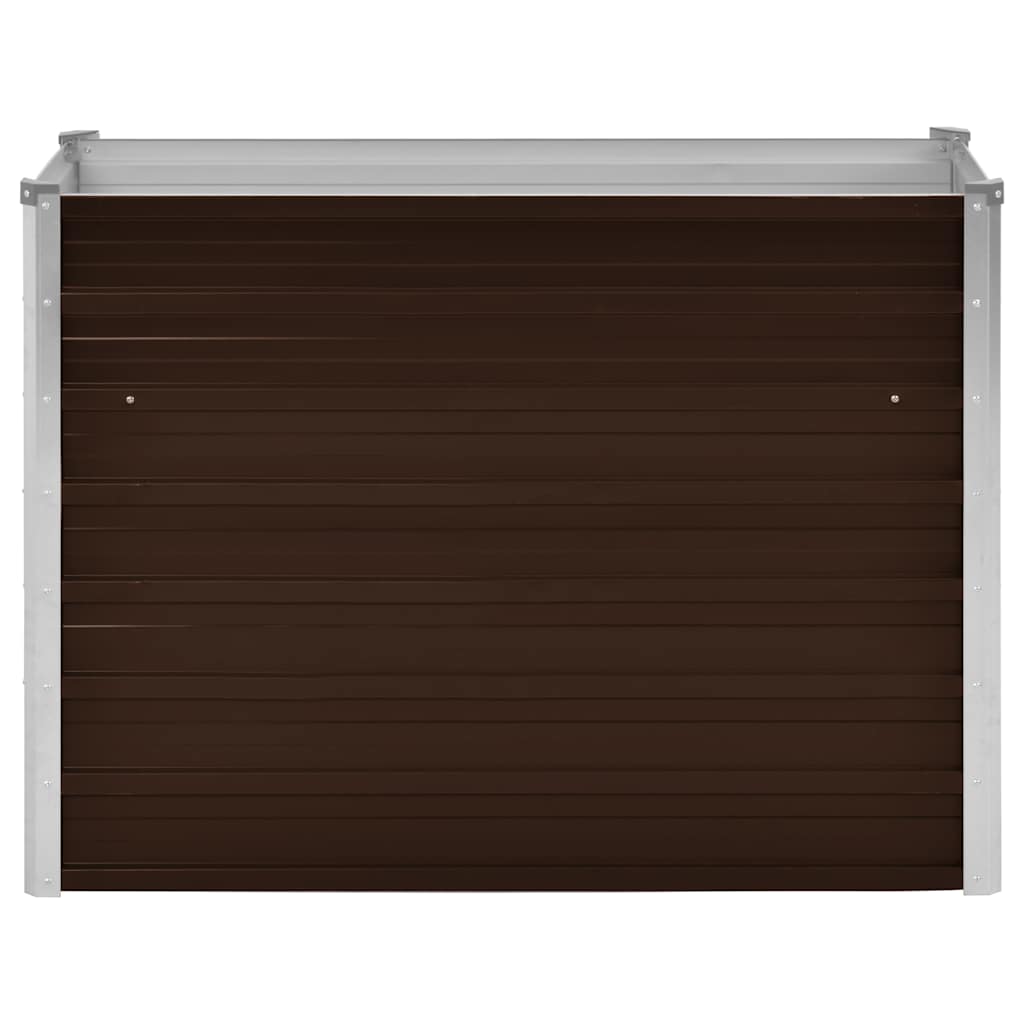 Hochbeet Braun 160 x 80 x 77 cm Verzinkter Stahl