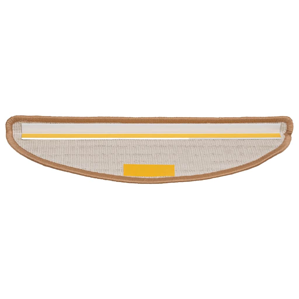 Stufenmatten 15 Stk. 56x17x3 cm Grau Halbrund