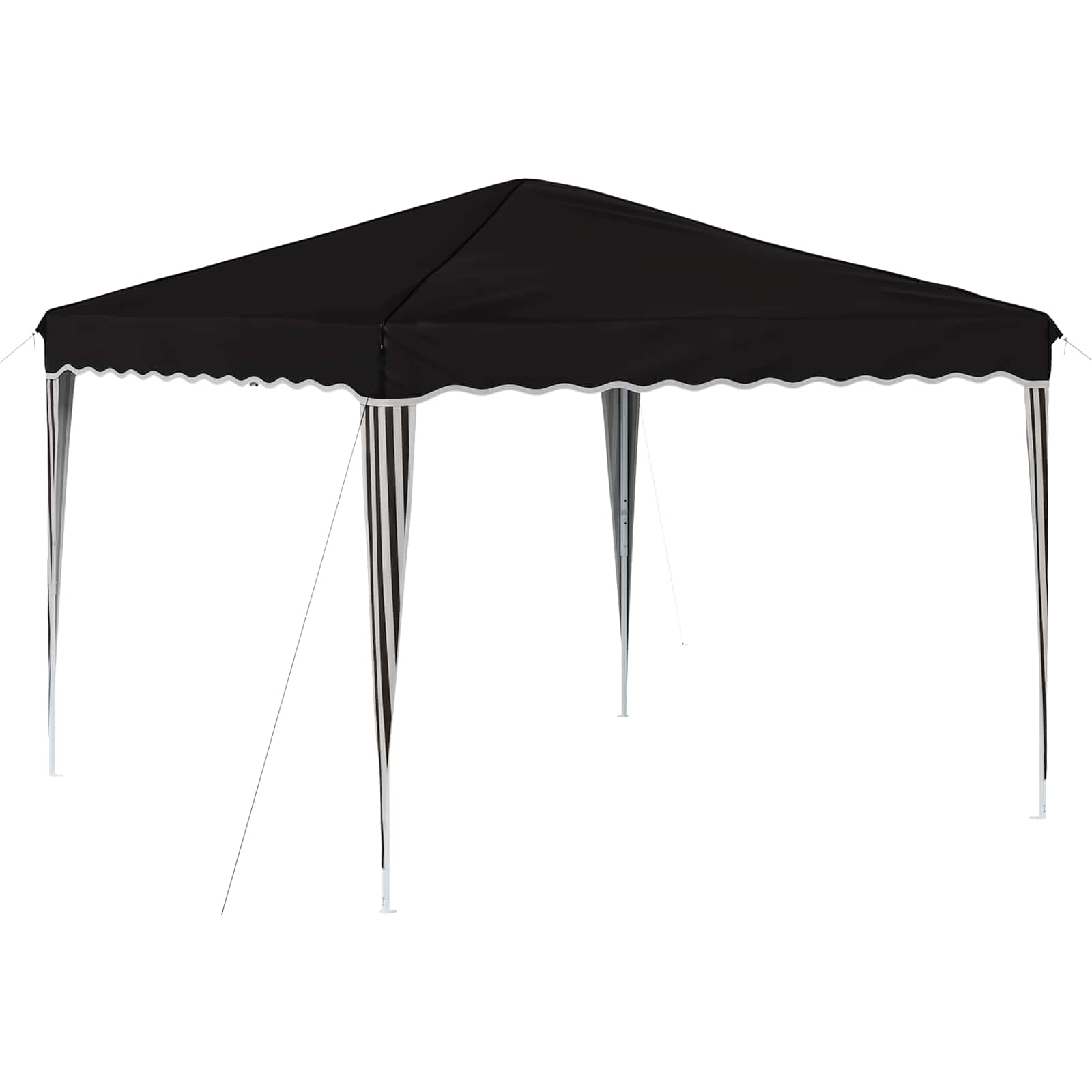 Pop-up Partyzelt 288 x 288 x 245 cm Creme Oxford-Stoff