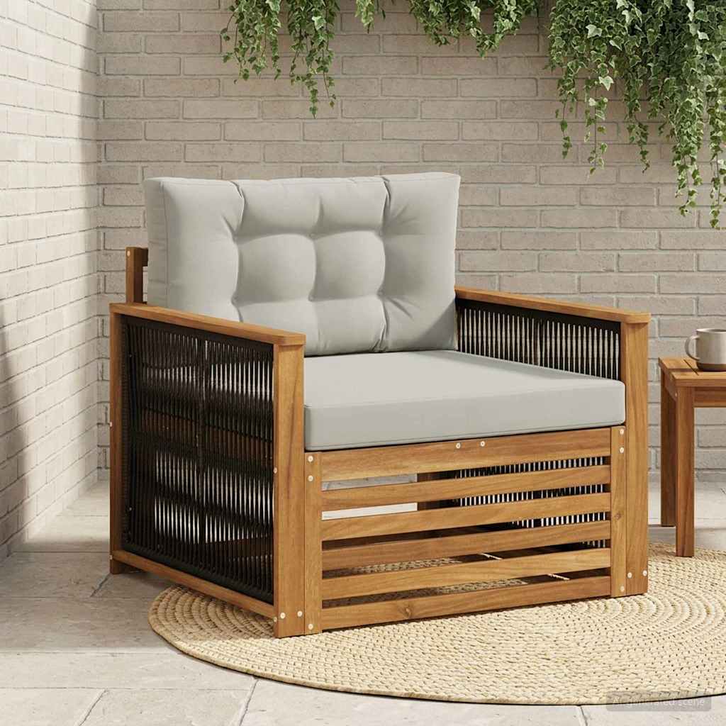 2 Stück Outdoor-Sofa Natur