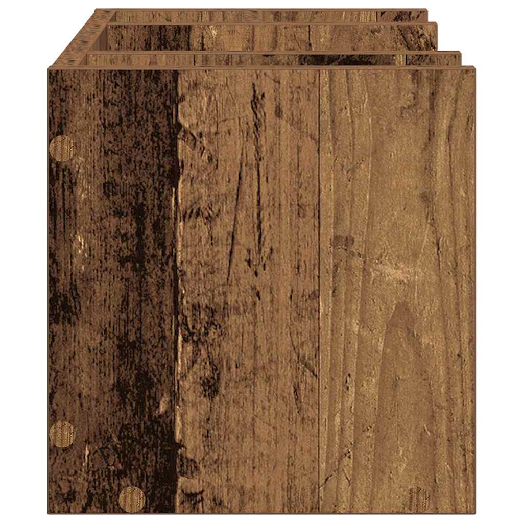 Schreibtisch-Organizer Weiß 44,5x24x25 cm Holzwerkstoff