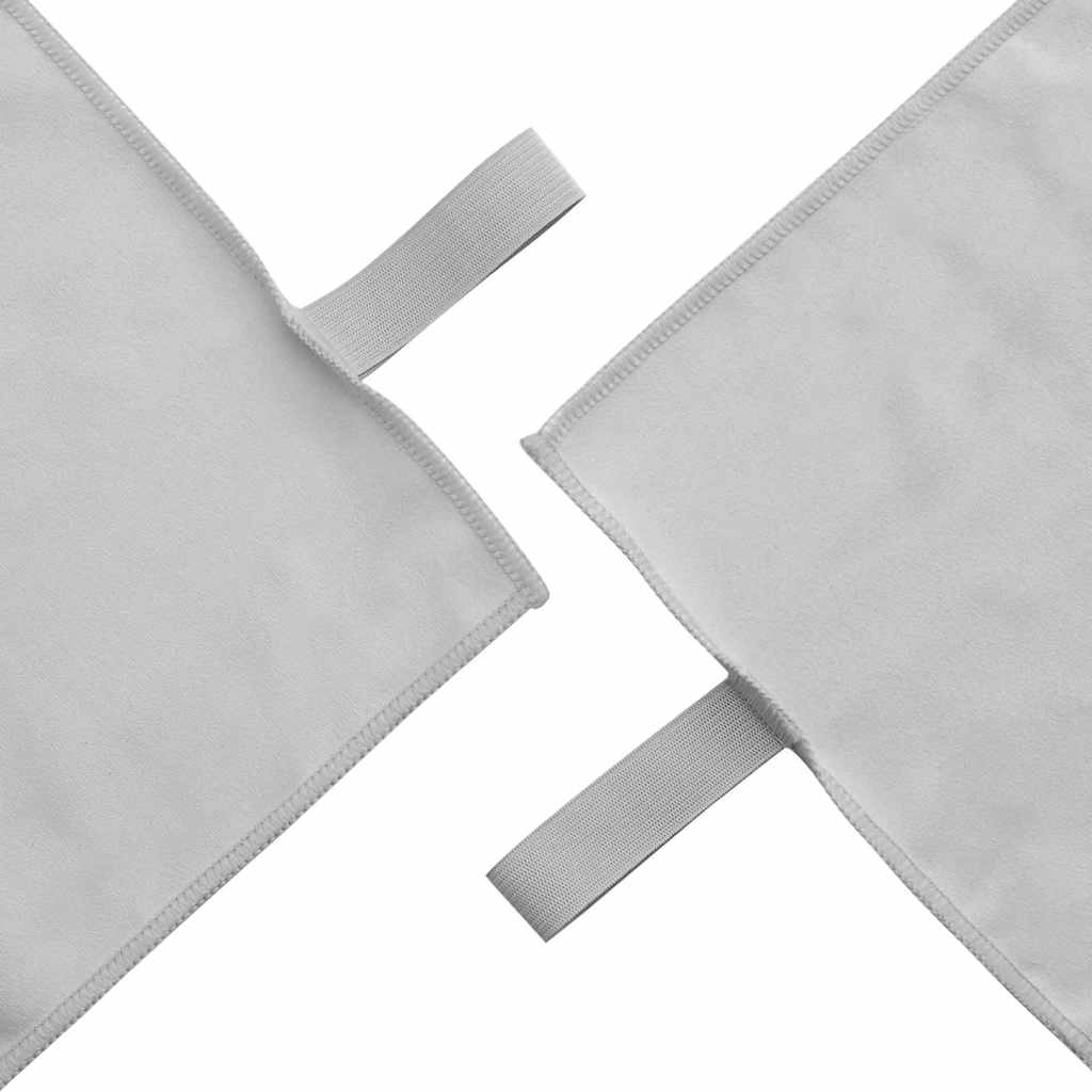 Sporthandtücher 2 pcs Schwarz 50 x 30 cm Polyester und Polyamid