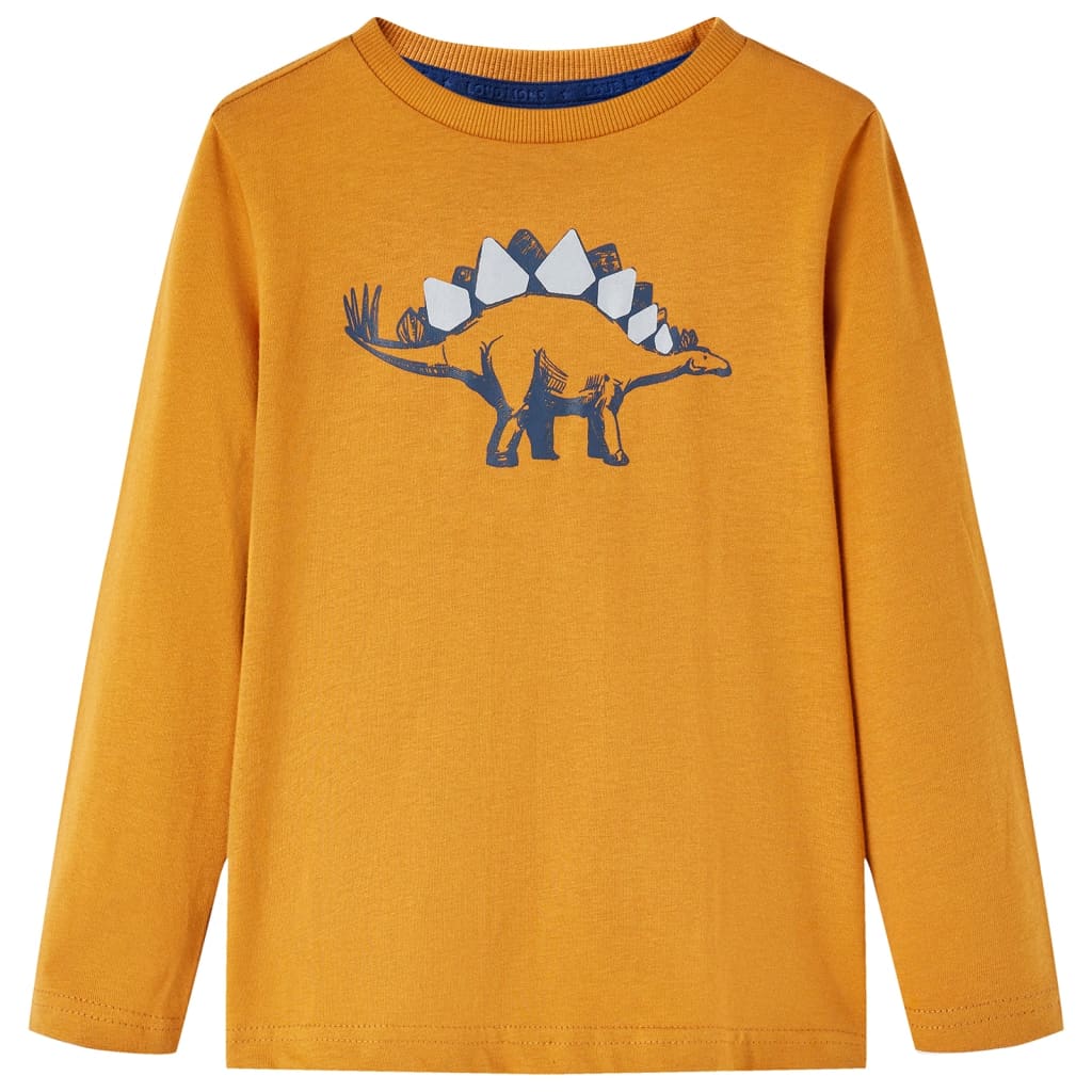 Kinder-Langarmshirt Dunkelrot 116