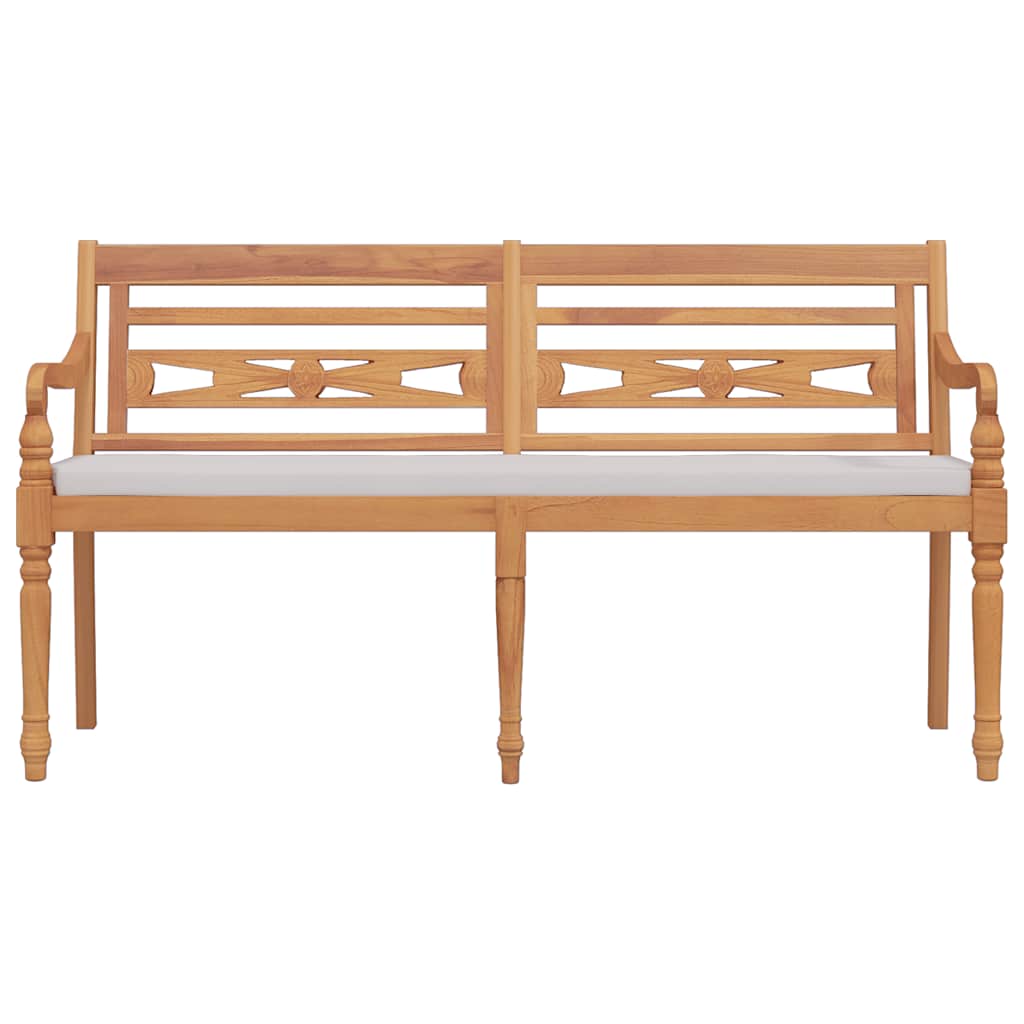 Batavia-Sitzbank 150 cm Massivholz Teak