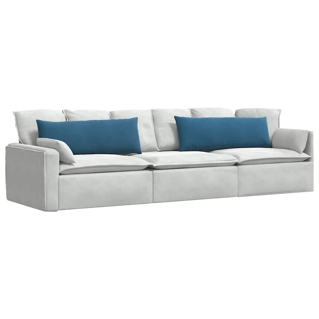 Sofakissen 2 Stück Blau 50 x 30 cm Cordstoff