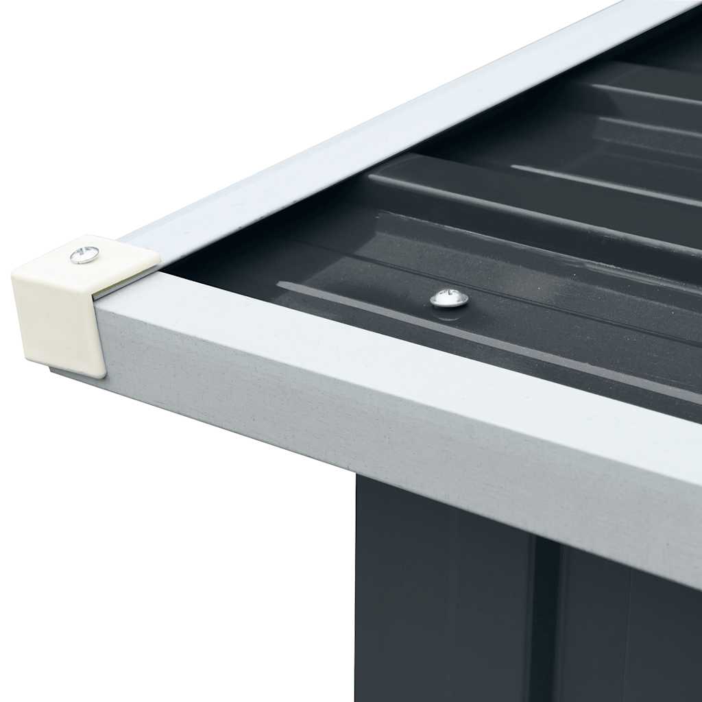 Brennholzlager Verzinkter Stahl 172 x 91 x 154 cm Grau