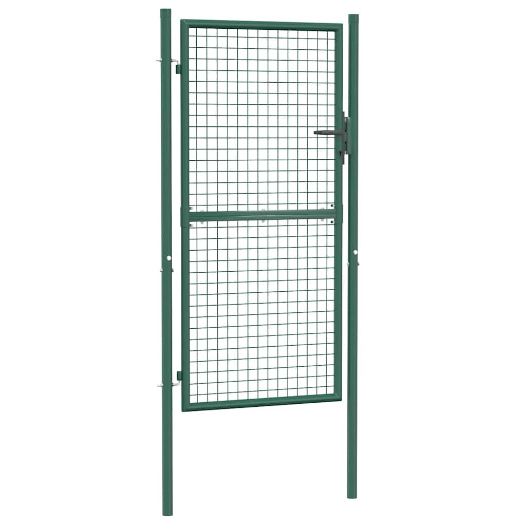Zauntor Stahl 100x75 cm Grün