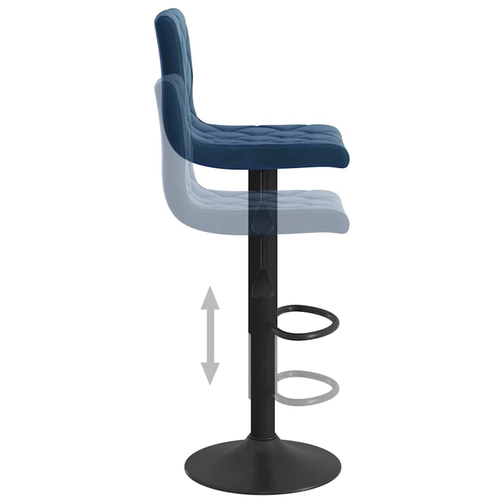 Barhocker 2 Stk. Creme Samt