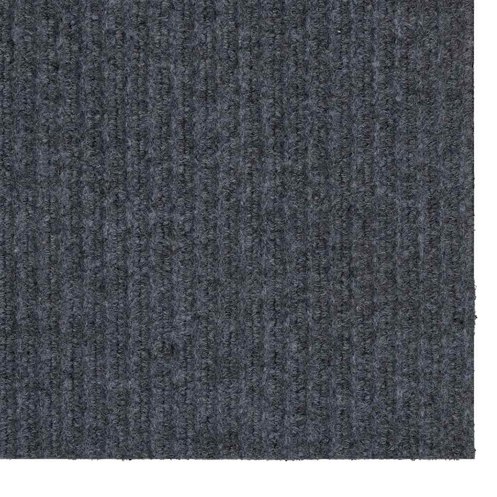 Teppichläufer Grau 80 x 150 cm Stoff