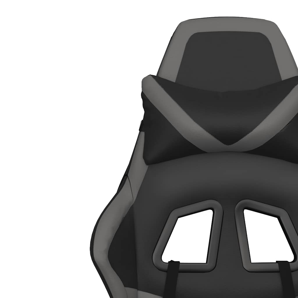 Gaming-Stuhl mit Massagefunktion Schwarz und Grün Kunstleder