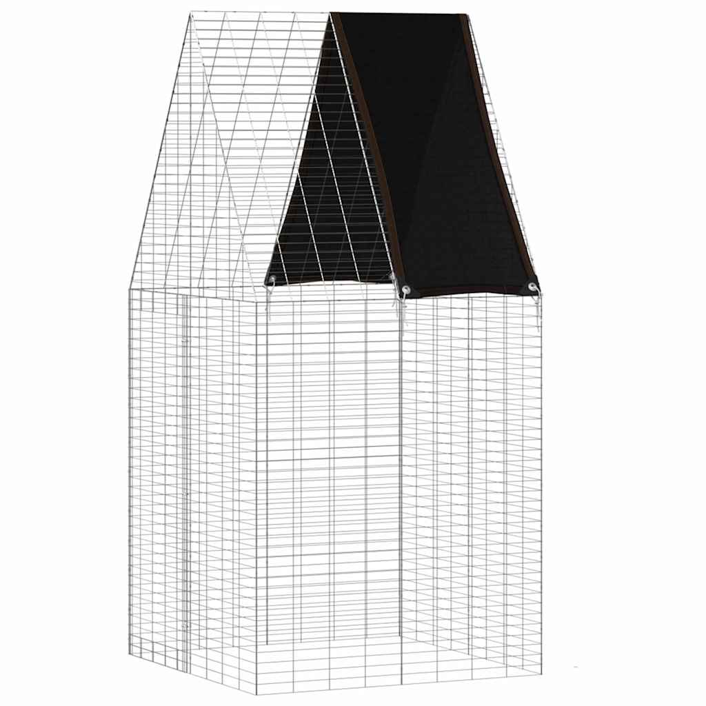 Hühnerkäfig 2 pcs Silber 600 x 100 x 210 cm Verzinkter Stahl