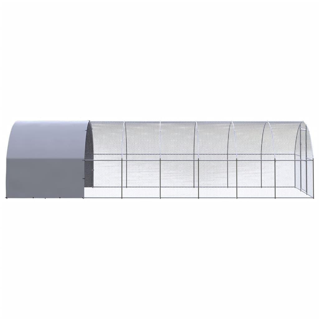 Outdoor-Hühnerstall 3x2x2 m Verzinkter Stahl