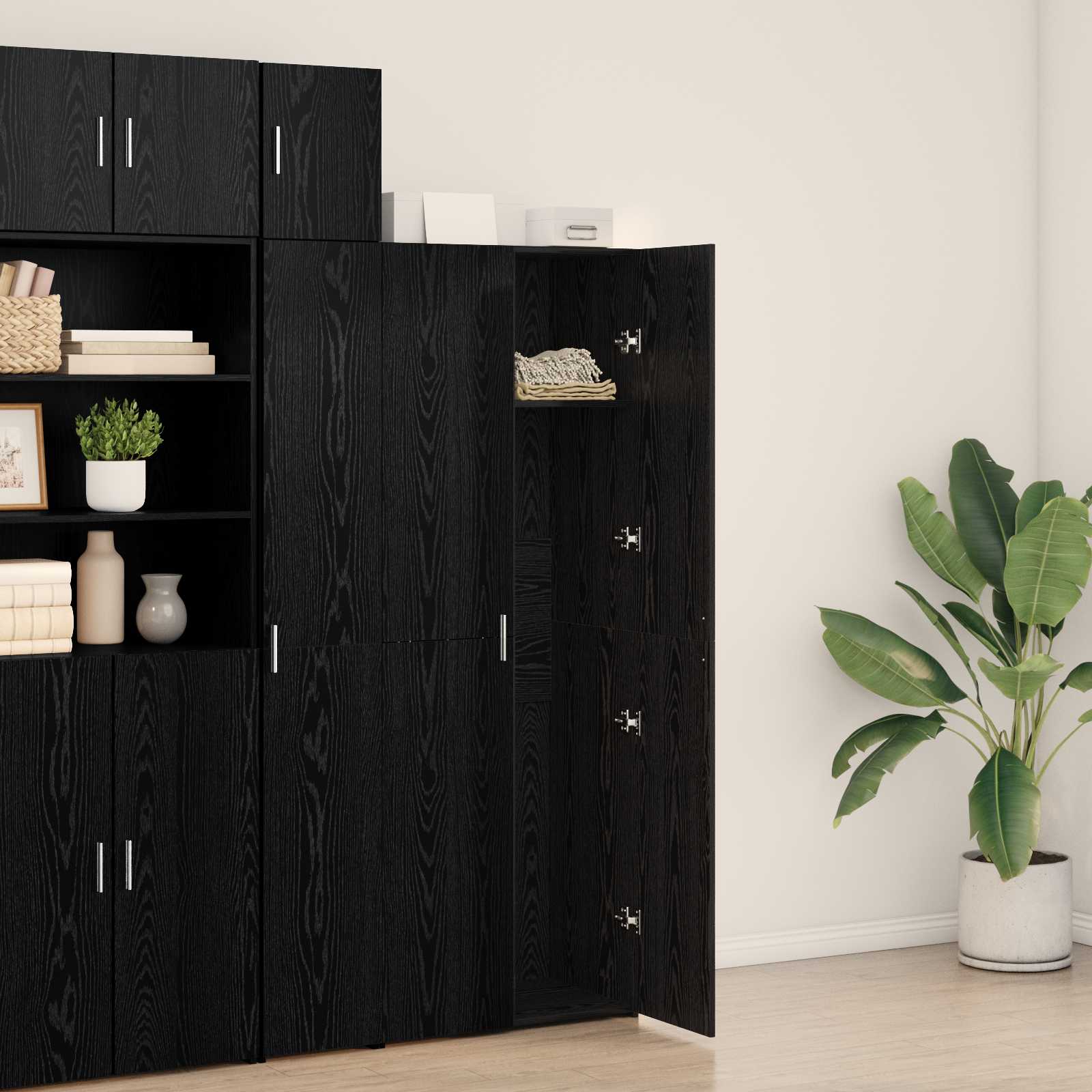 Highboard 2 pcs Artisan-Eiche 70 x 42,5 x 185 cm