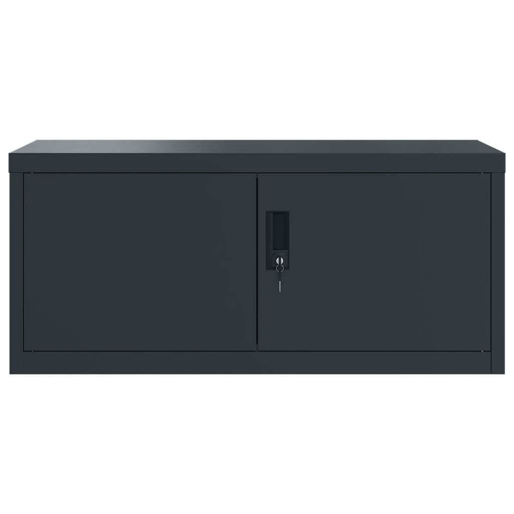 Aktenschrank Weiß 90x40x110 cm Stahl