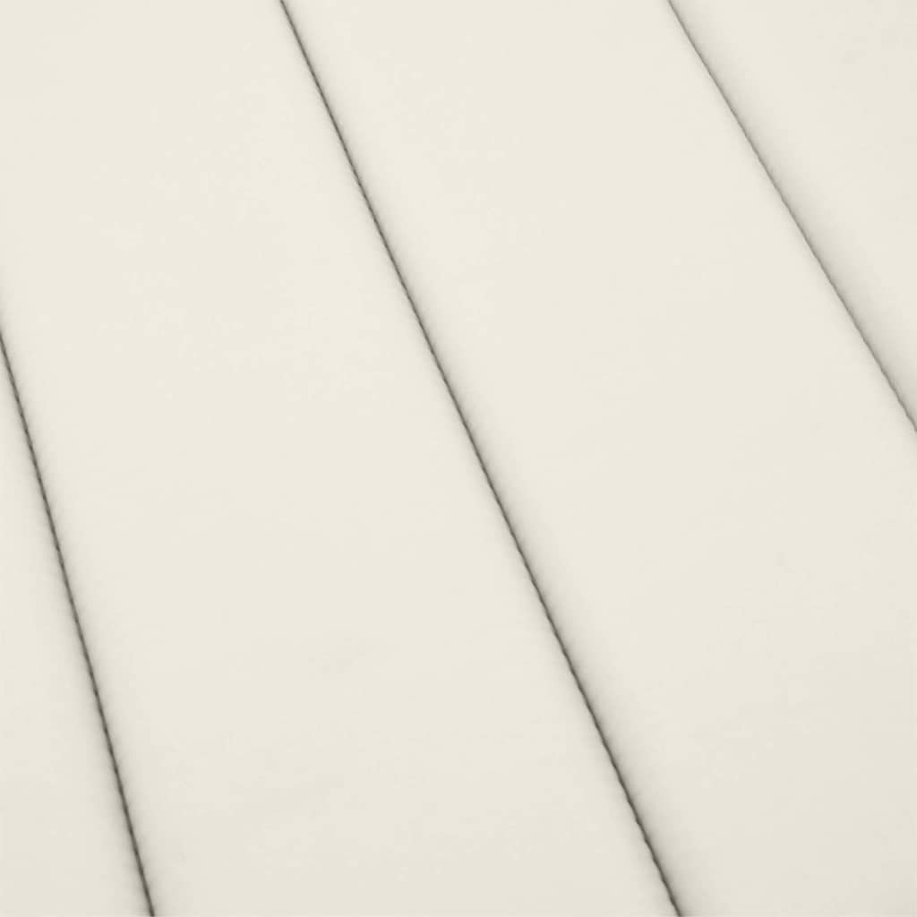 Sonnenliegen-Auflage Melange Anthrazit 186x58x4 cm Stoff