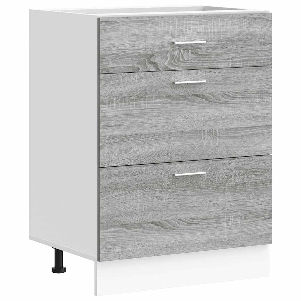 Unterschrank Lyon Weiß 60x46x81,5 cm Holzwerkstoff