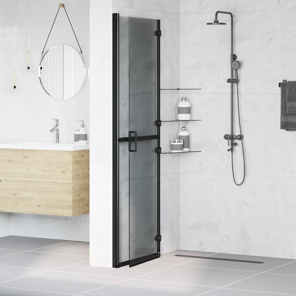 Faltbare begehbare Duschwand Transparentes ESG Glas 70x190 cm