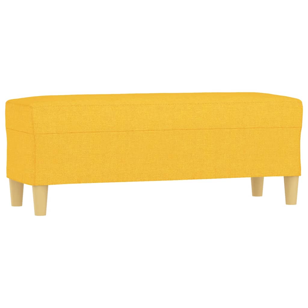 Sitzbank Hellgrau 70x35x41 cm Stoff
