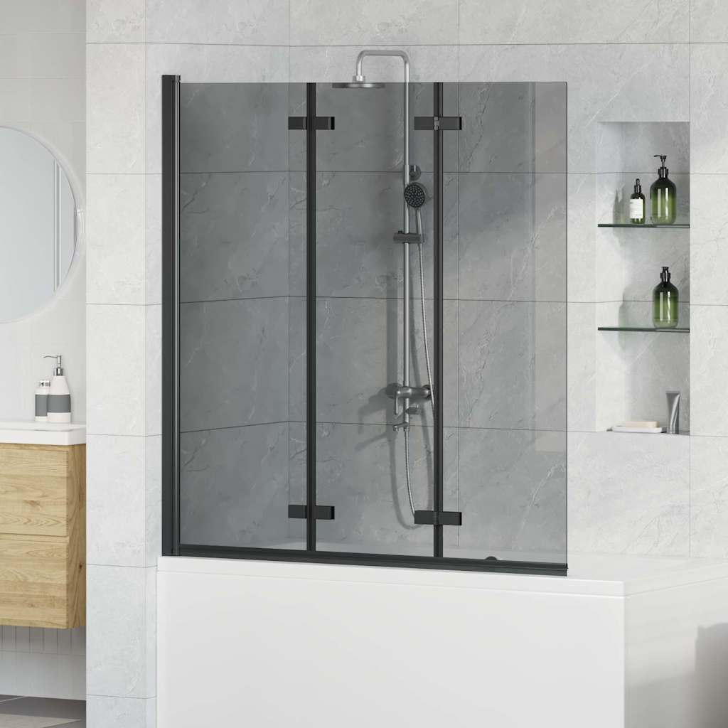 Faltbare Duschtrennwand Gold 130 x 138 cm
