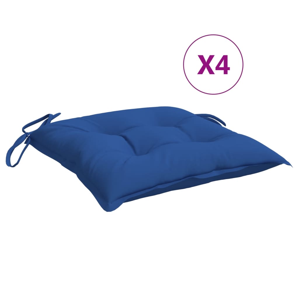 Stuhlkissen 4 Stk. Hellblau 40x40x7 cm Oxford-Gewebe
