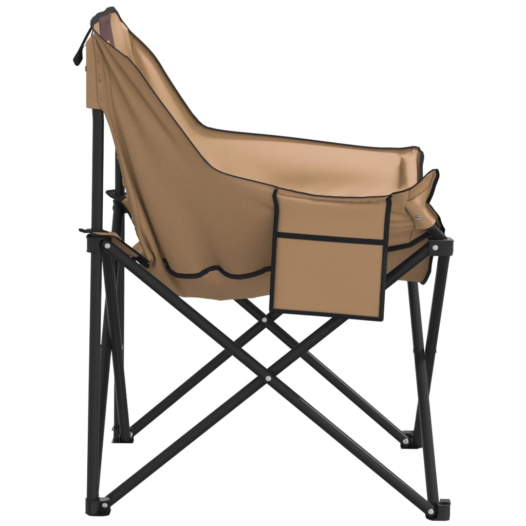Campingstühle 2 Stk. mit Tasche Klappbar Schwarz