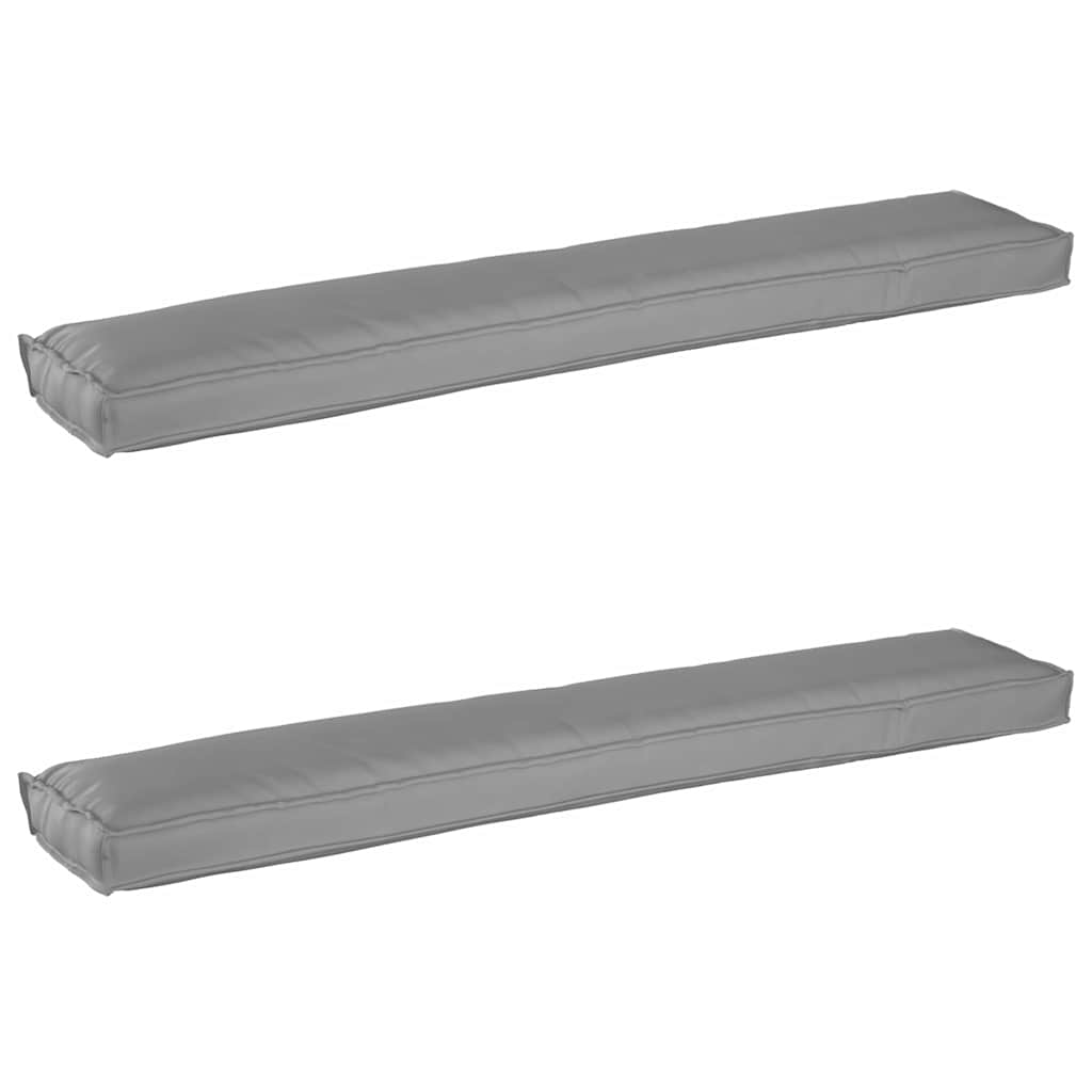 Palettenkissenset 2 pcs Anthrazit 200 x 40 x 8 cm Oxford-Gewebe