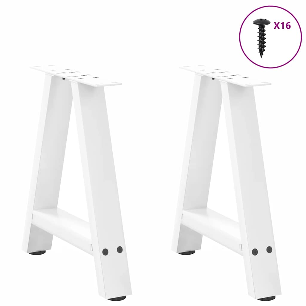 Couchtischbeine A-Form 2 Stk. 30x(30-31) cm Stahl