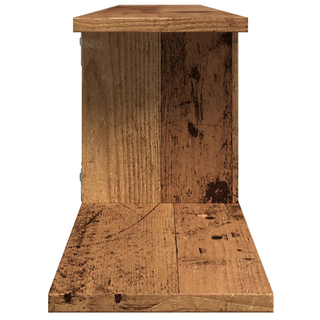 TV-Wandregal Weiß 125x18x23 cm Holzwerkstoff
