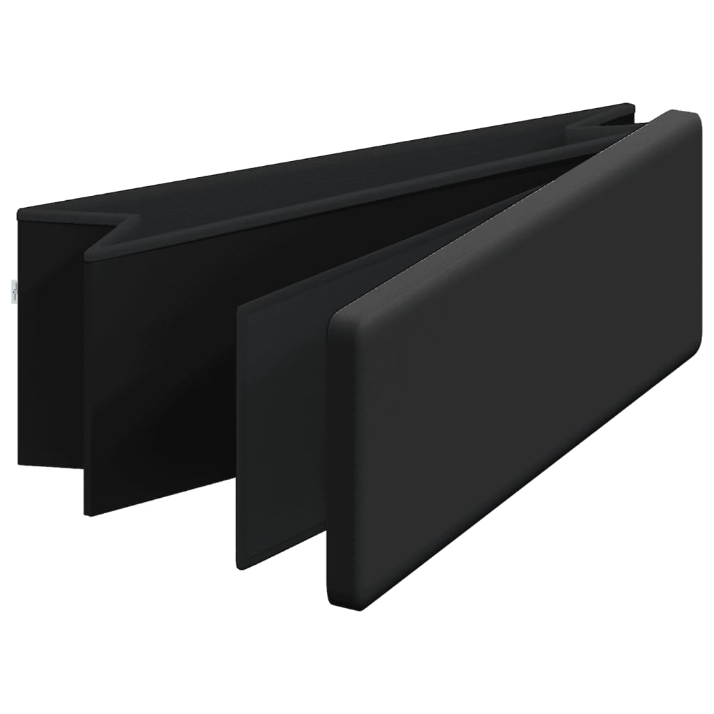 Faltbare Sitzbank mit Stauraum Weinrot PVC