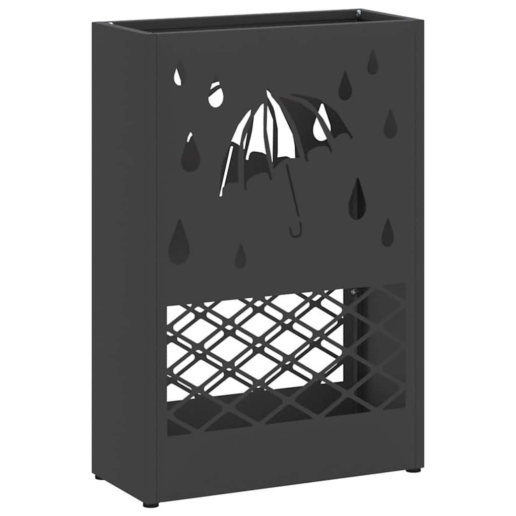 Regenschirmständer Schwarz 28 x 12 x 41 cm Stahl