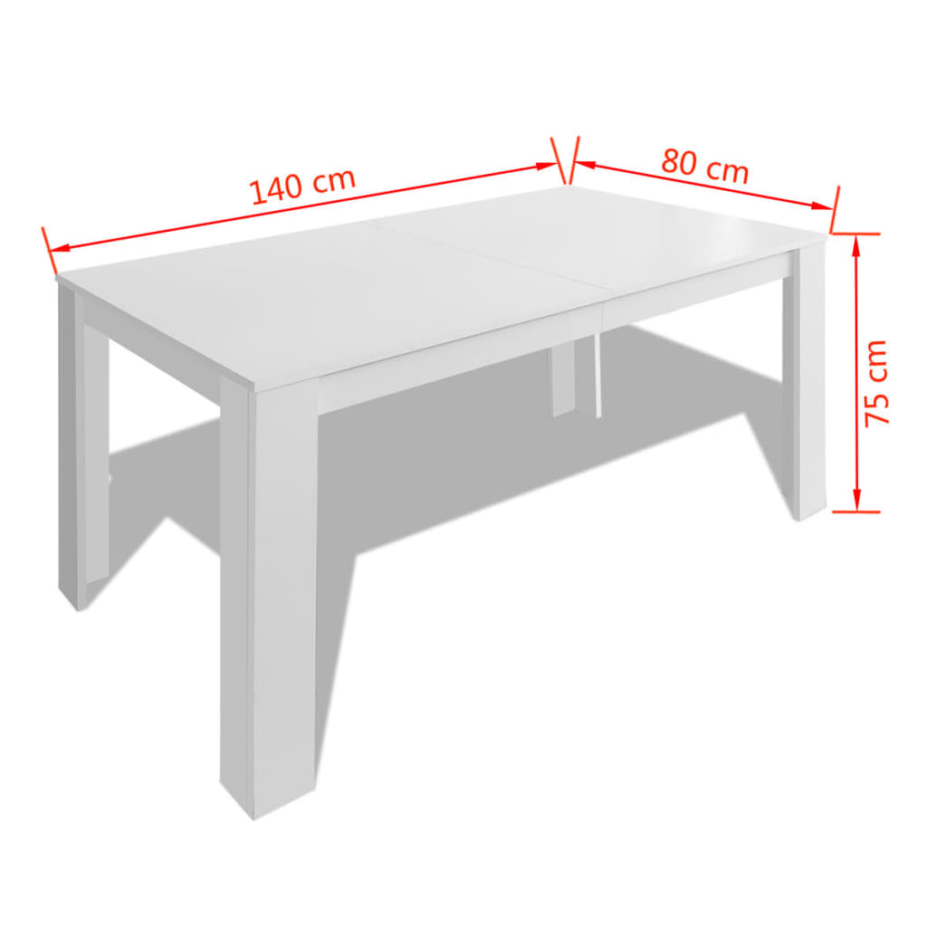 Esstisch 140x80x75 cm Eiche