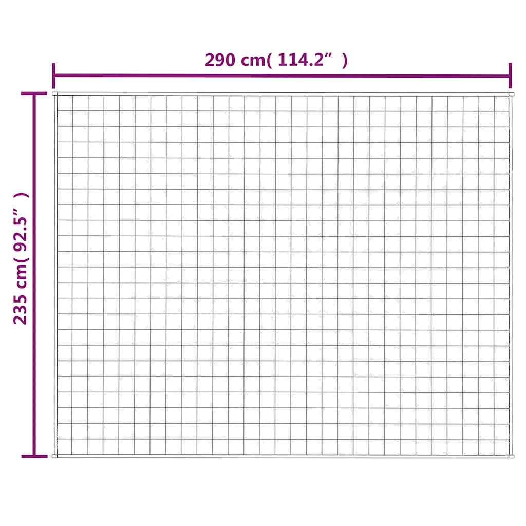 Gewichtsdecke Grau 122x183 cm 5 kg Stoff