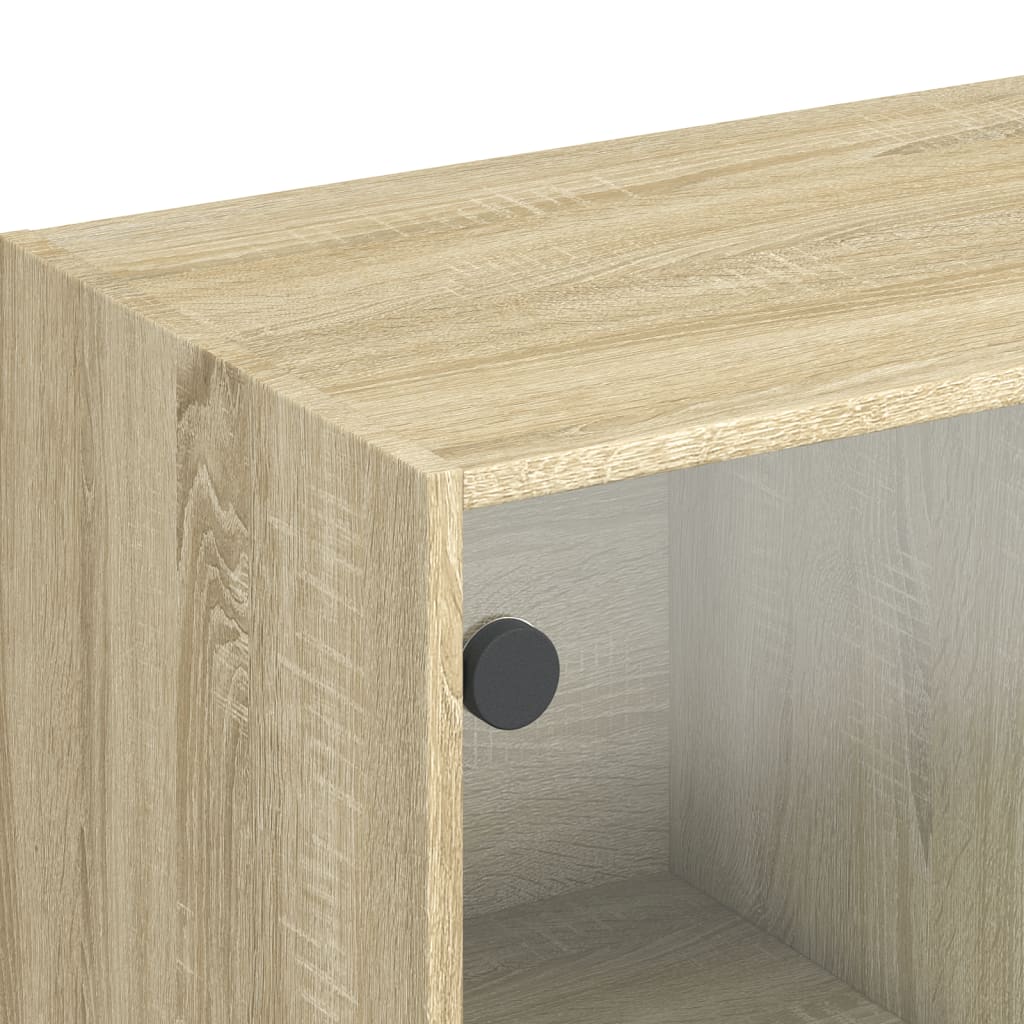 Bücherschrank mit Türen Weiß 136x37x142 cm Holzwerkstoff