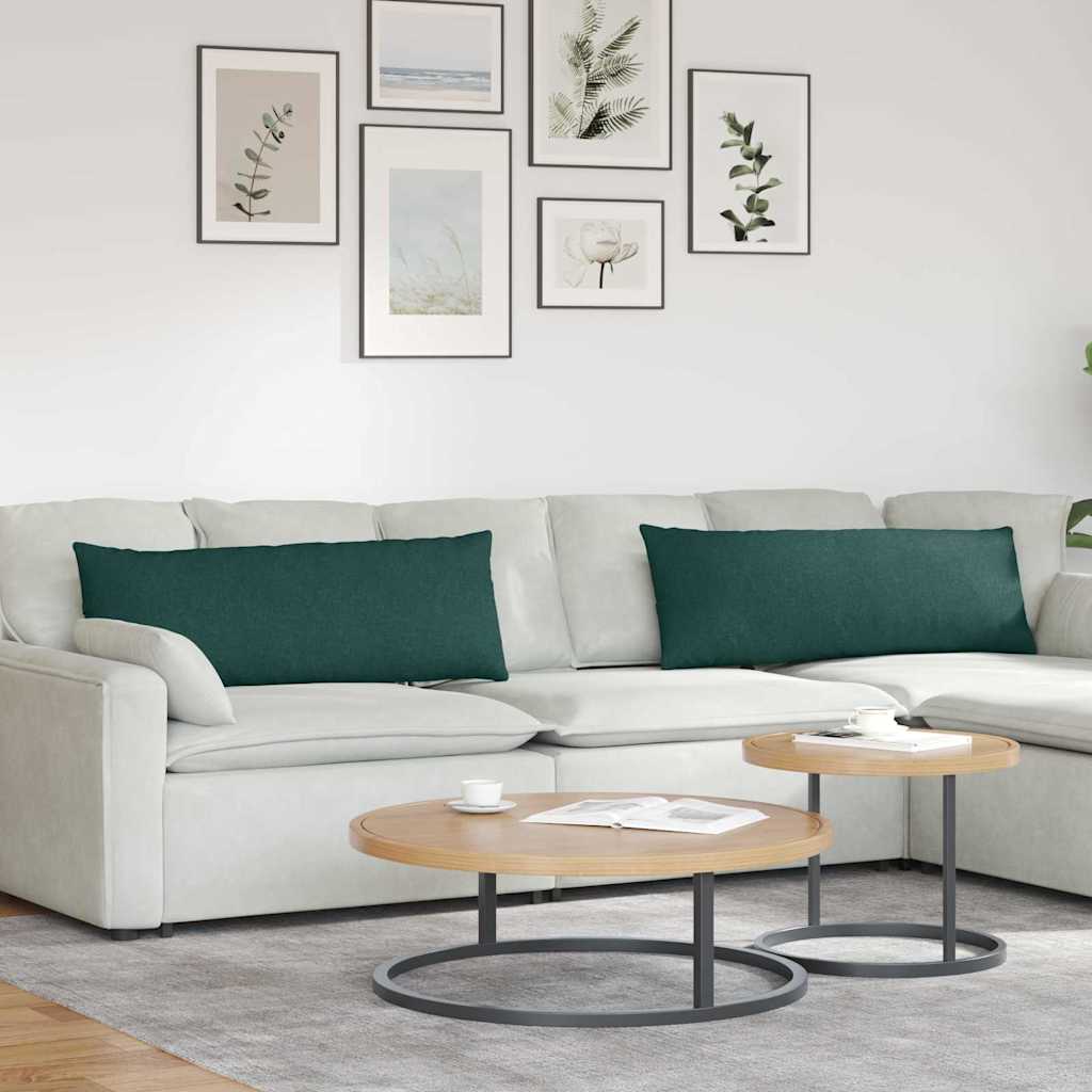 Sofakissen 2 pcs Hellgrau 50 x 30 cm Stoff