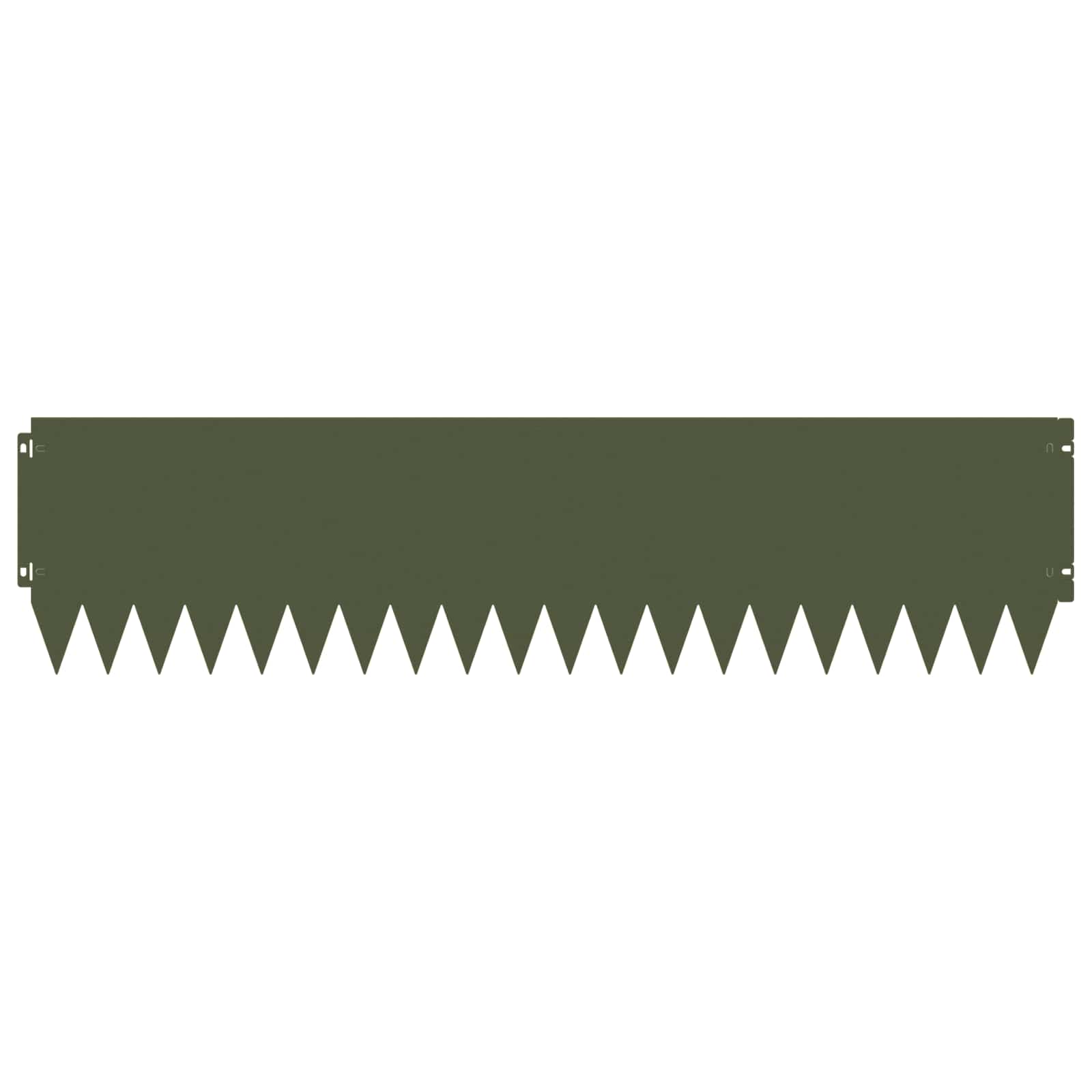 Raseneinfassung 10 pcs 103 x 10 cm Stahl Schwarz